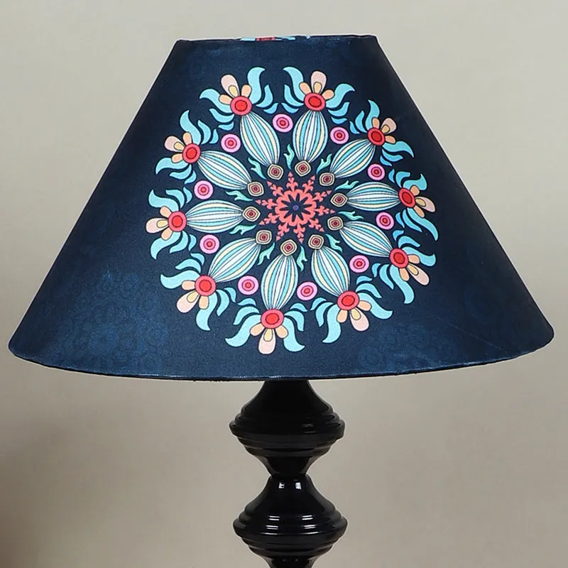 Toile Knot Printed Metal Table Lamp - Multicolor media 3