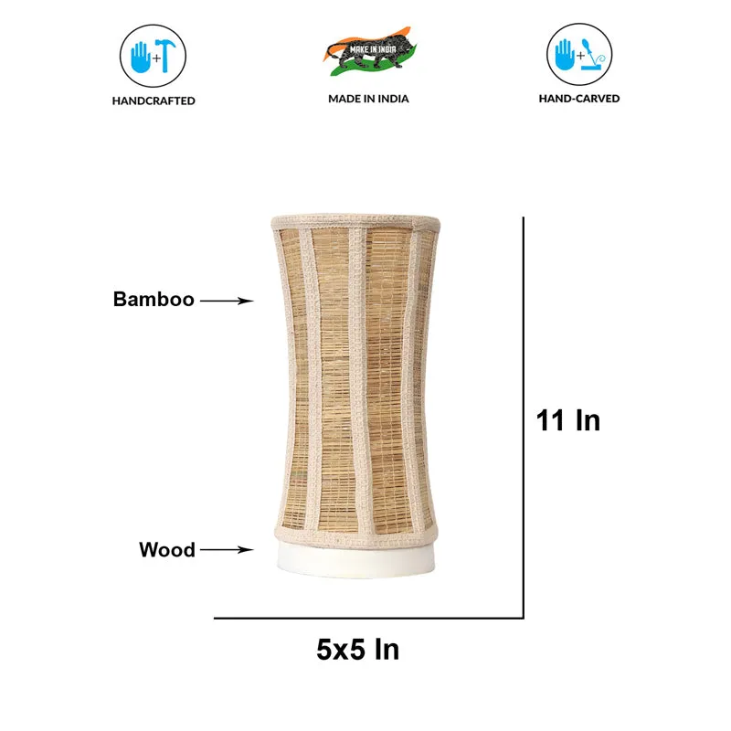 Loomis Bamboo Curve Table Lamp - White media 7