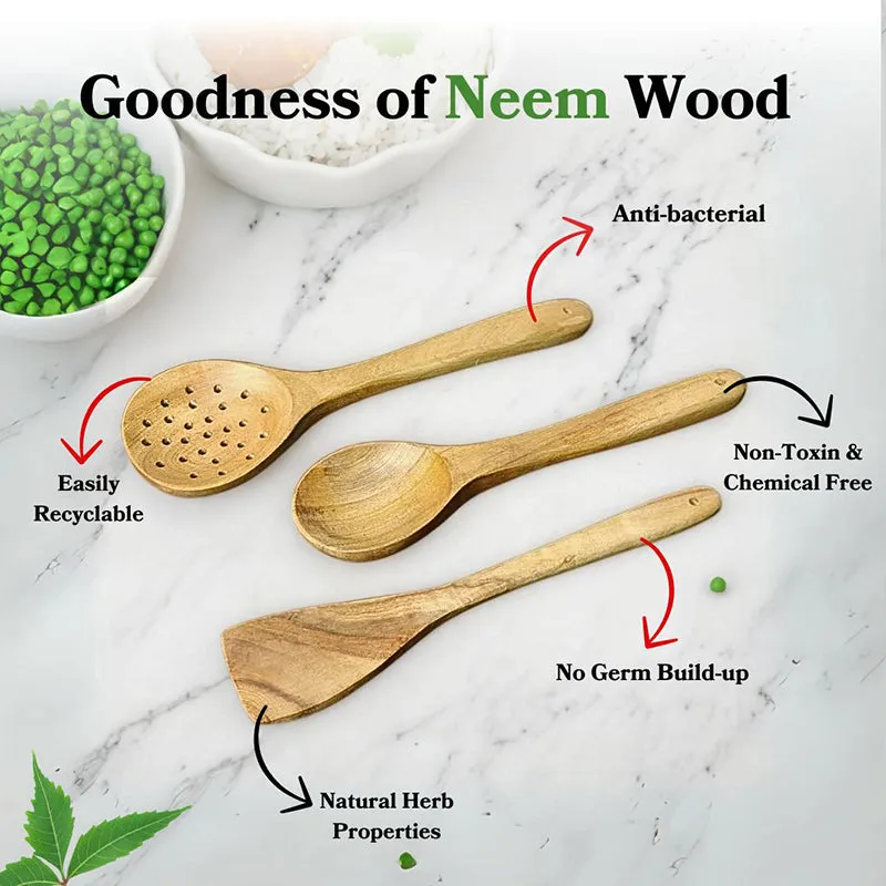 Rusticra Need Wood Serving Spoon - Six Piece Set media 3