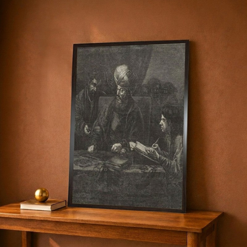The Owner of the Vineyard Paying His Labourers Canvas Wall Painting - 9 x 12 Inches