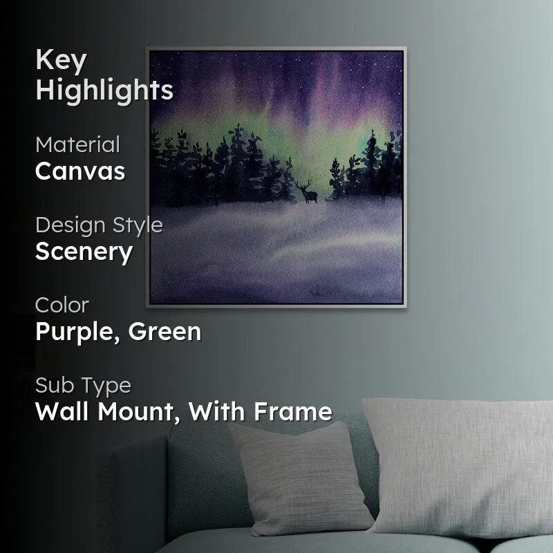Aurora Charm Canvas Wall Art With Frame media 2