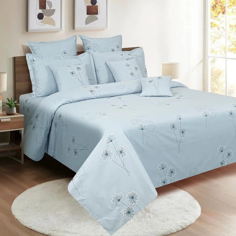 Swayam Dandelion Wonder Cotton Bedsheet - 250 TC media 1