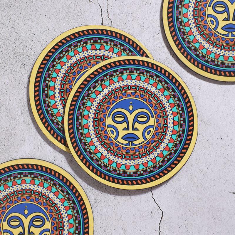 Mantra Maori Mandala Trivet - Set Of Four