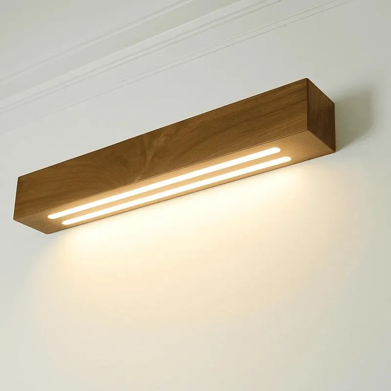 Slim Rose Wood LED Wall Lamp media 4