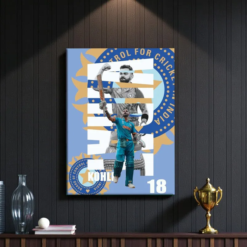 Virat Kohl Canvas Wall Art media 3