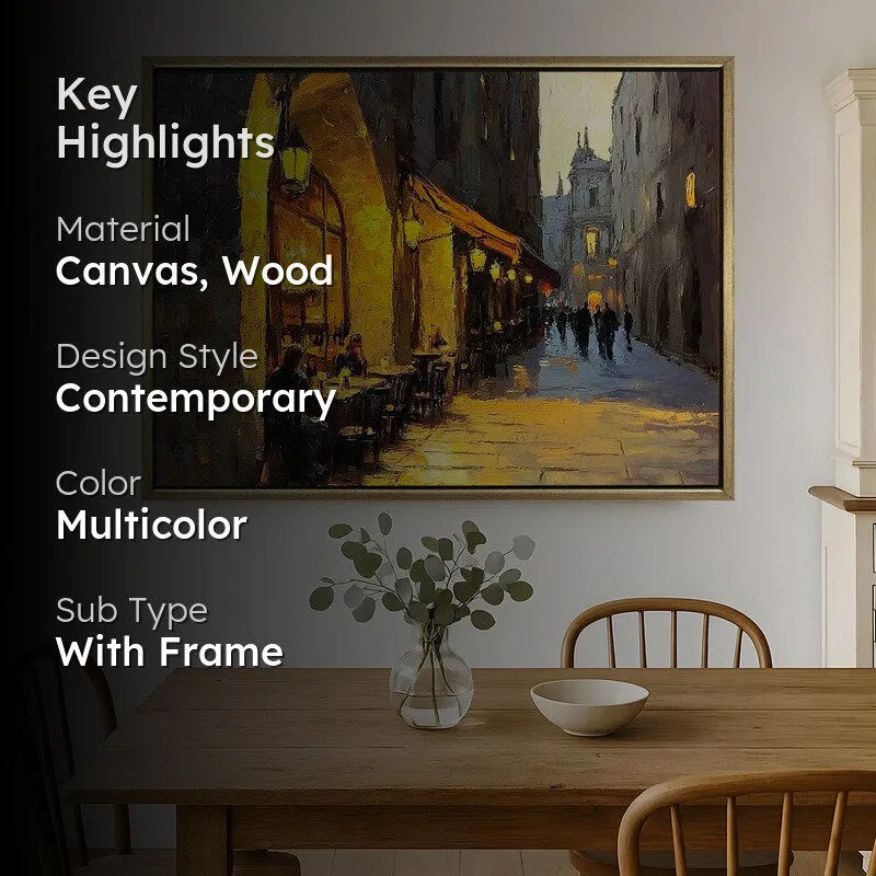 Streetlume Canvas Wall Painting With Frame media 2