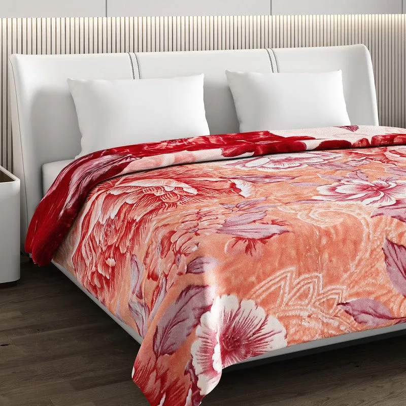 Monte Carlo Crimson Bloom Blanket - 800 GSM media 5