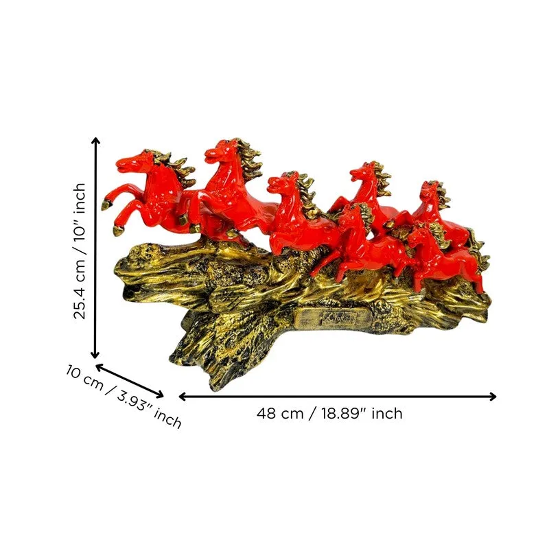 Galloping Grace Horse Resin Showpiece - Red media 7