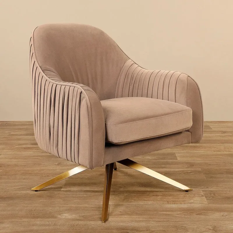 Vyntra Neem Wood Accent Chair - Brown media 4