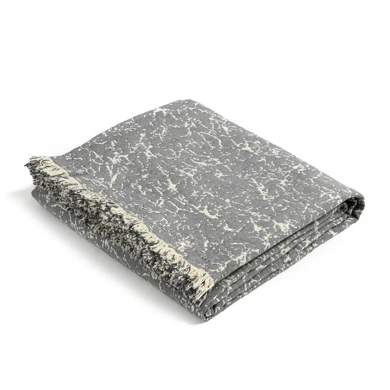 Snugvia Abstract Cotton Throws - Blue media 3