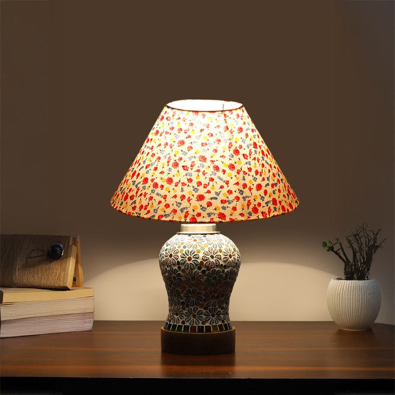 Santora Fleura Arbor Wooden Table Lamp - Multicolor