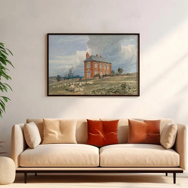 Irmingland Hall Canvas Wall Painting - Black Frame media 4