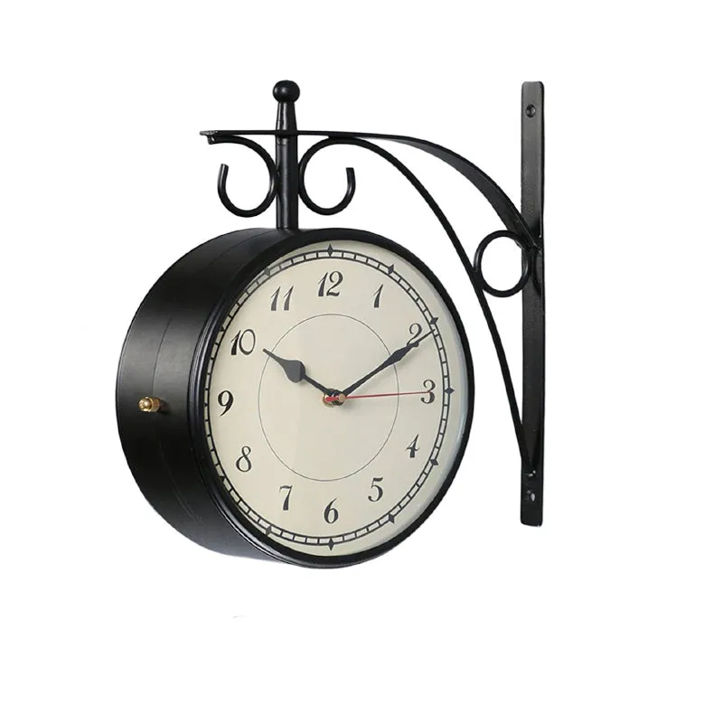Forma Double Sided Station Clock - Black & White media 3