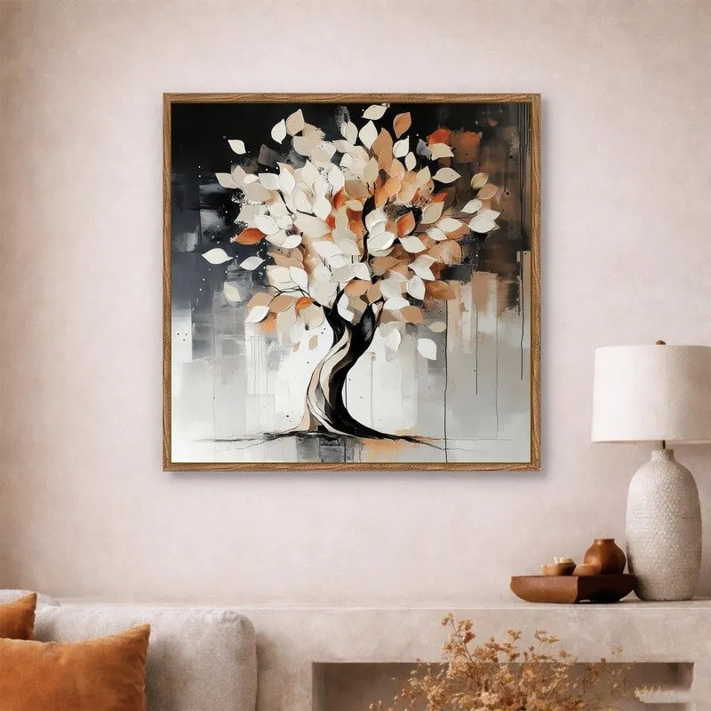 Tree Essence Canvas Wall Art With Frame media 3