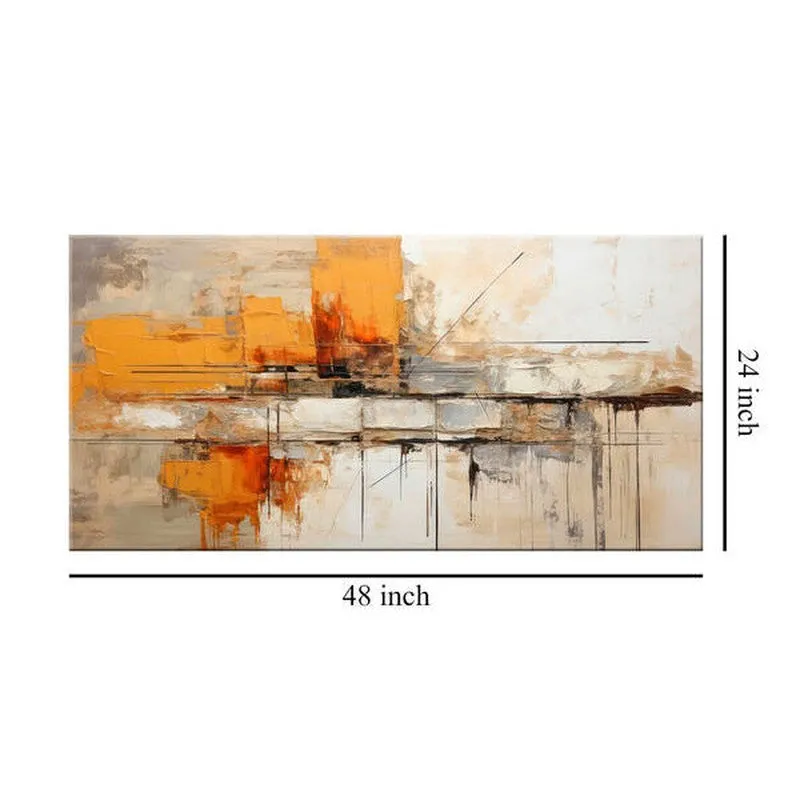 Abstract Golden Circles Poly Canvas Wall Painting media 8