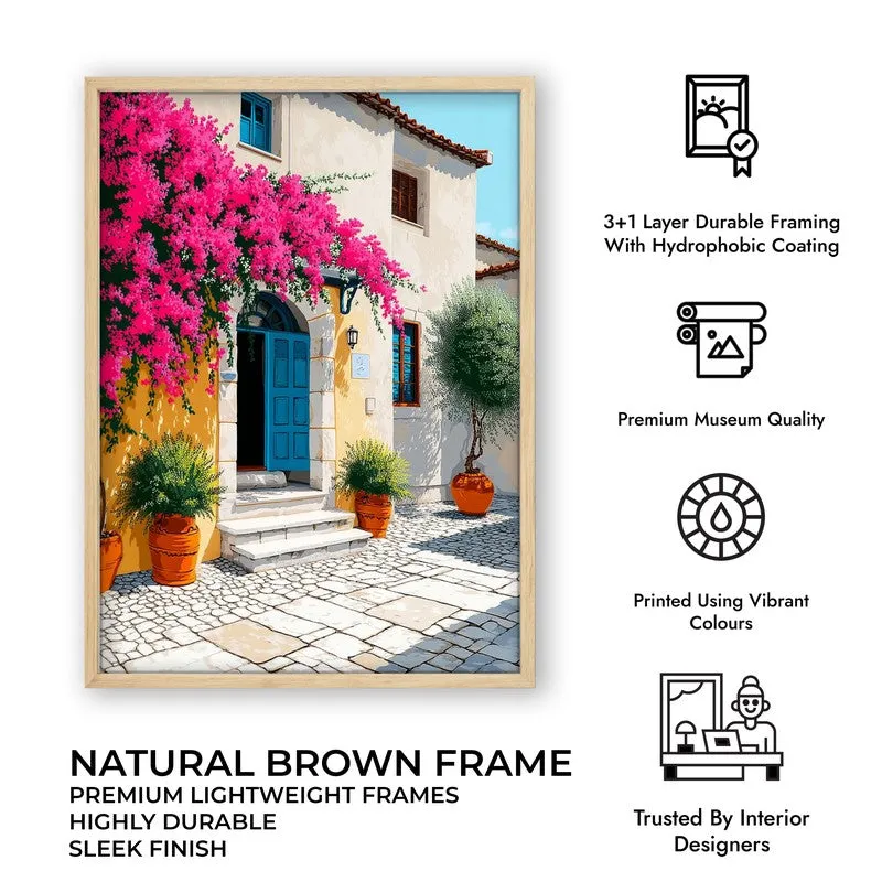 White haven Canvas Wall Painting - Brown Frame media 10