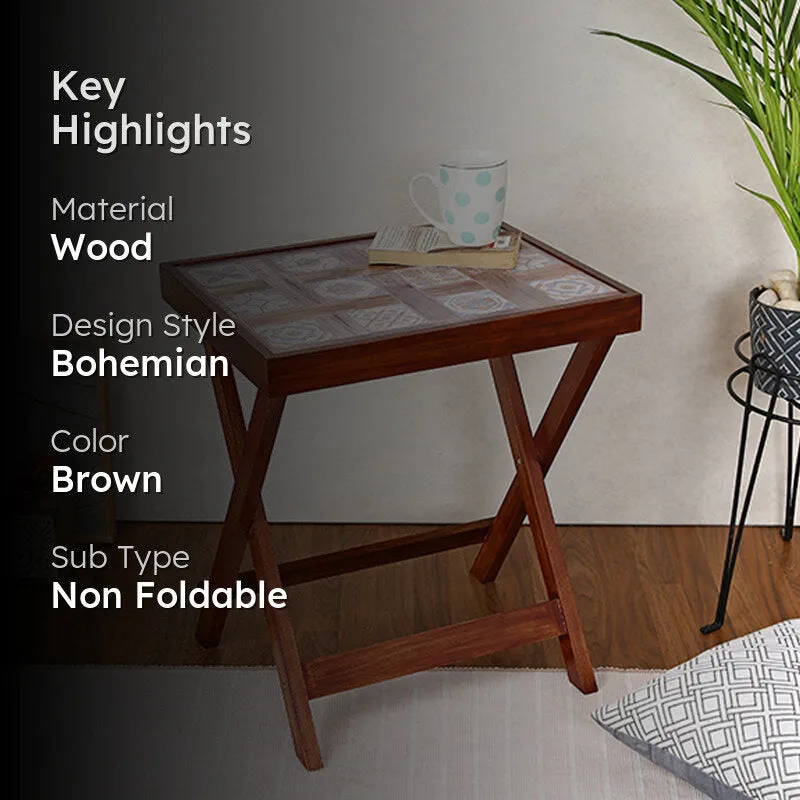Taanya Folding Side Table media 2