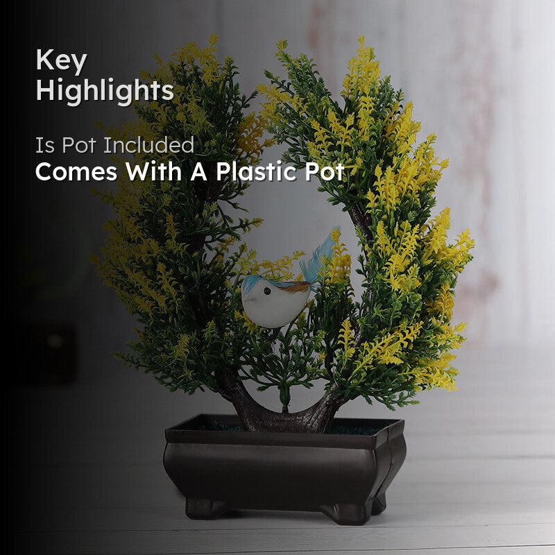 Fiori Artificial Plant With Black Plastic Pot media 2