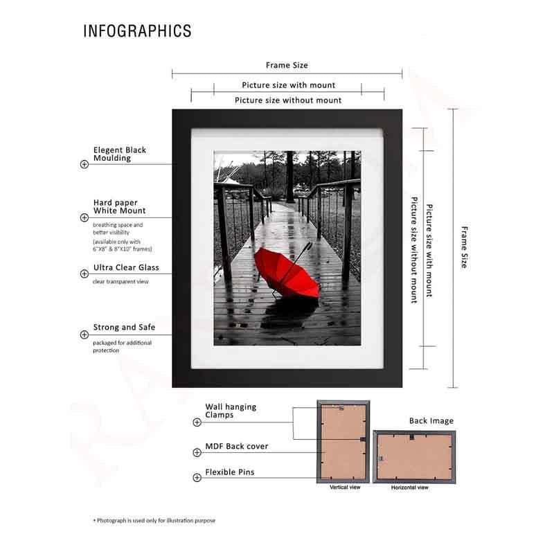 Memories By the Lane Wooden Photo Frames - Brown media 5