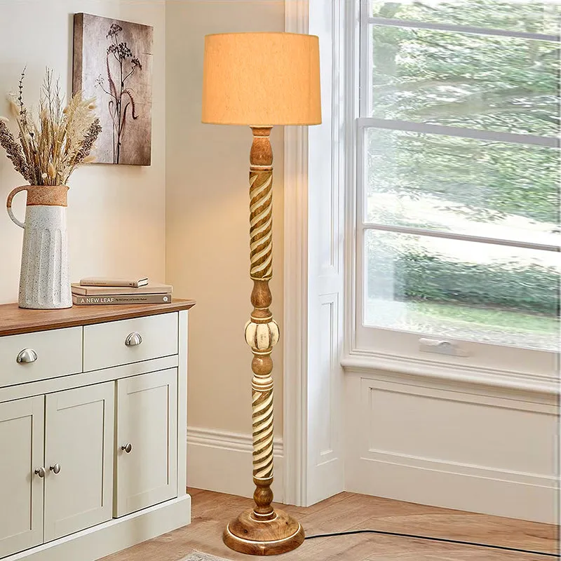 Elfin Carve Floor Lamp - Yellow media 2