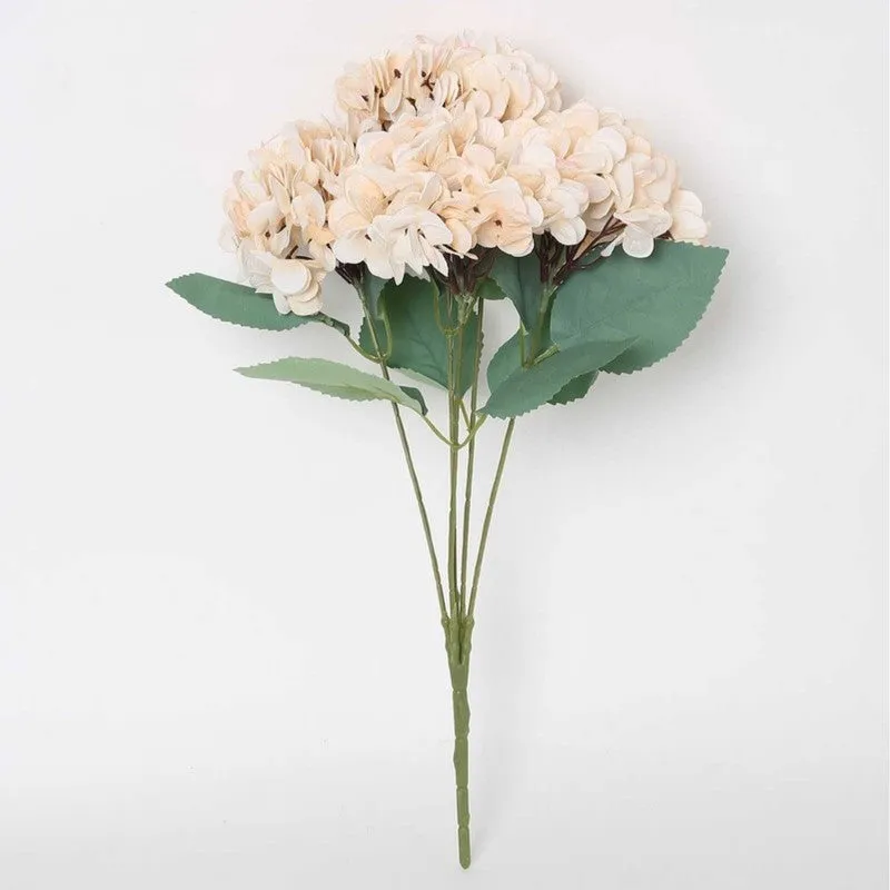 Luxury Artificial Hydrangea Flower Bunch - Peach media 4