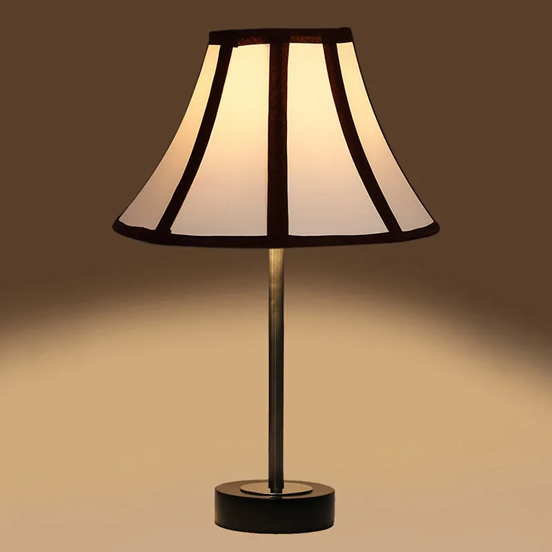 Stripra Rodin Wooden Table Lamp - White,Silver,Black media 6