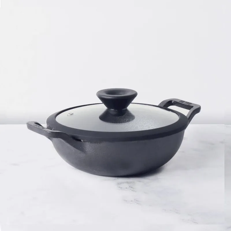 Meyer Cast Iron Kadhai with Lid - 2000 mL media 3