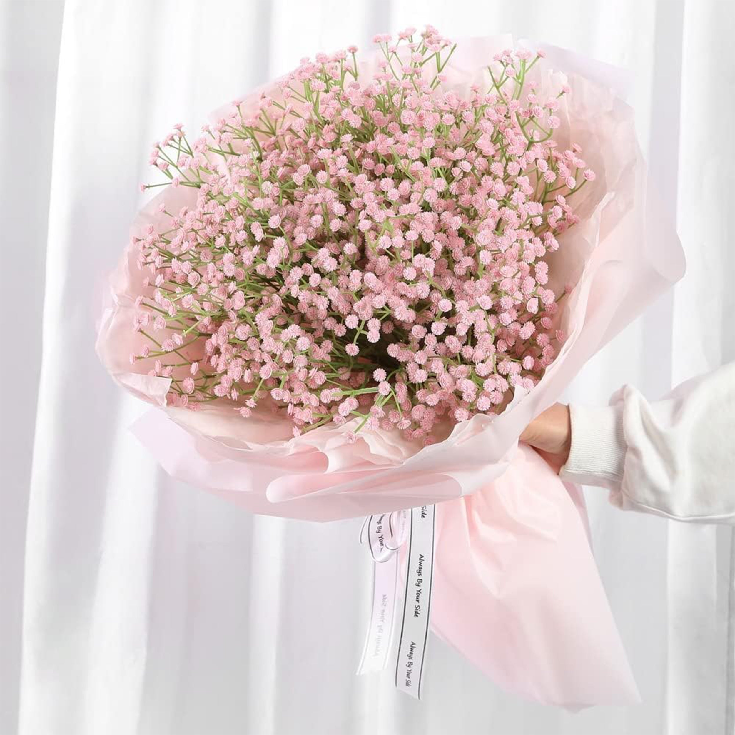 Babys Breath Artificial Flower - Set Of Two media 4