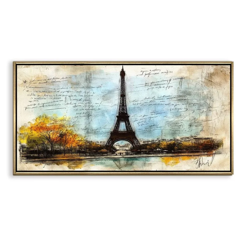 Parisian Canvas Wall Painting With Frame media 3