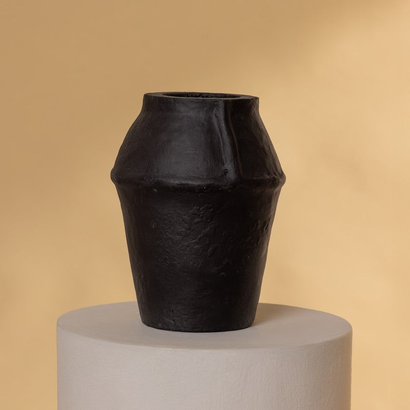Fig Living Paper Mache Vase - 003 (Black) media 3