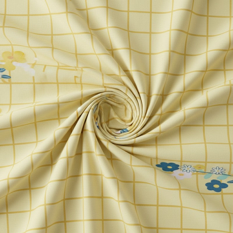 Yellow Sansa Microfiber Bedsheet - 125 GSM media 5