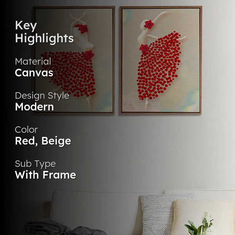 Flower Dancers Wall Art - Set Of Two media 2