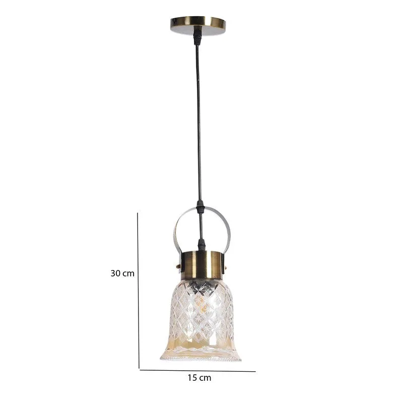 Eloria Pendant Glass Ceiling Lamp media 9