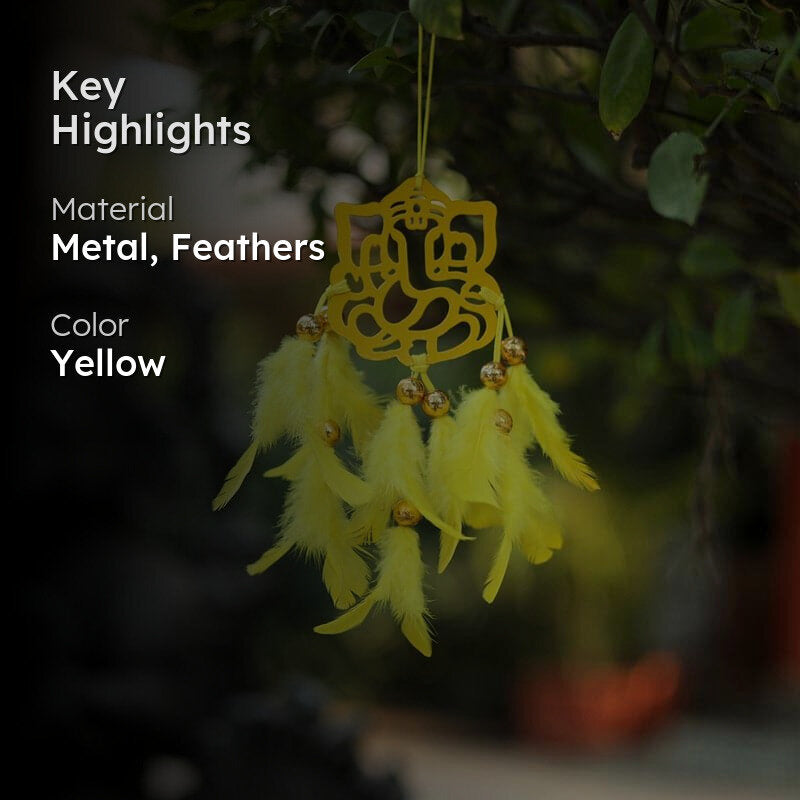 Vinayaka Boon Dreamcatcher - Yellow media 2