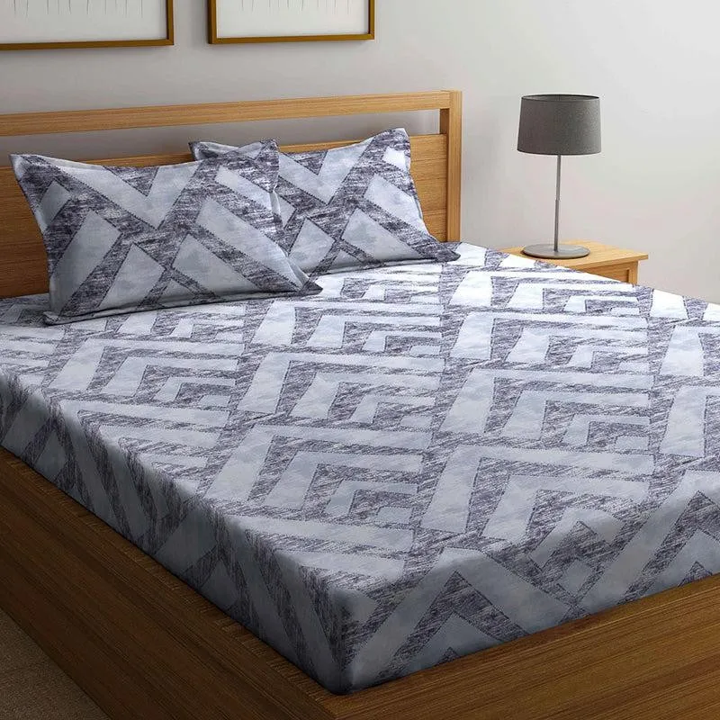 Simba Geometric Bedsheet - 150 GSM media 3
