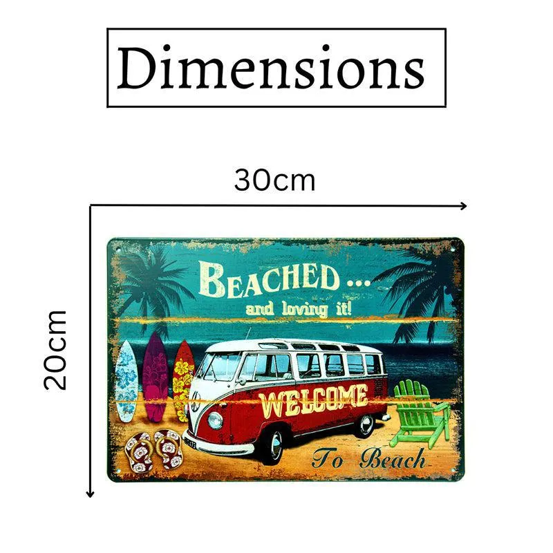 Beached & Loving It Retro Metal Wall Accent media 7