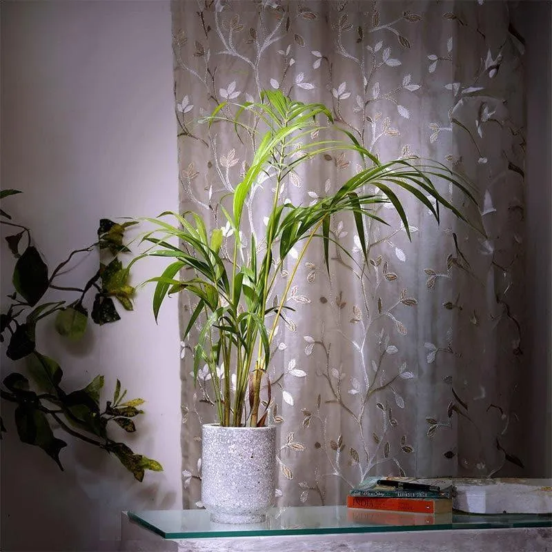 Grey Terrazzo Cylindrical Hand Crafted Marble Planter media 3