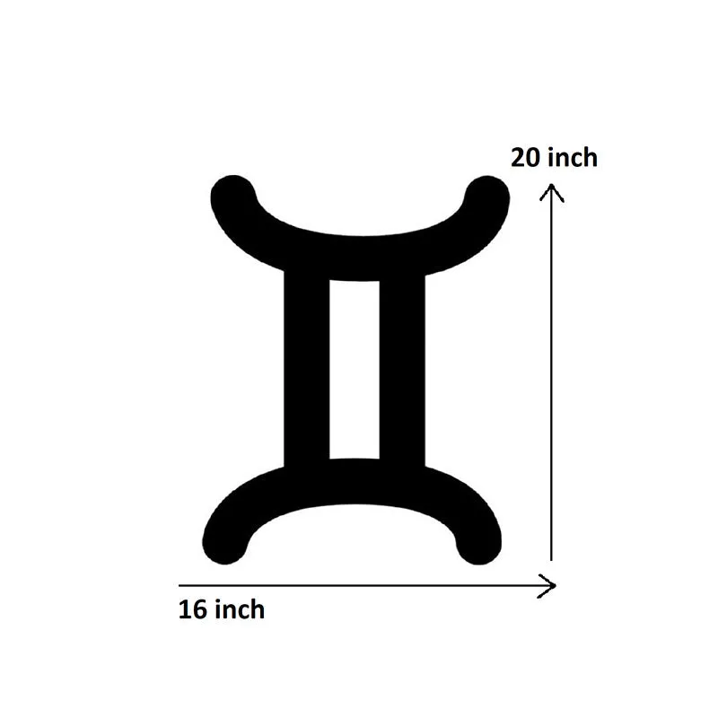 Gemini Zodiac Sign Black Iron Wall Accent media 5