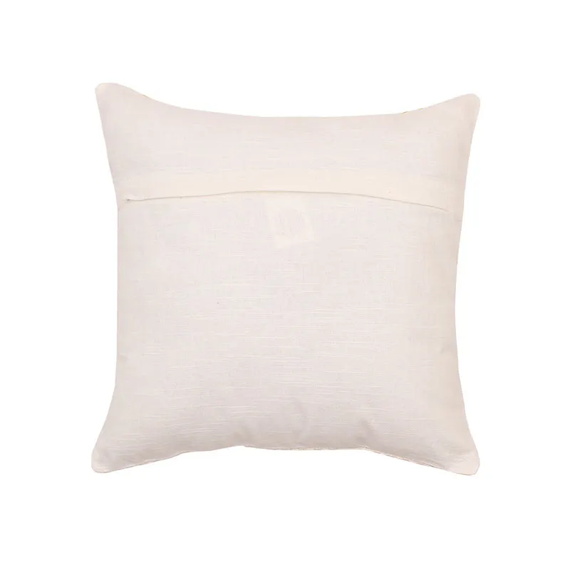 Formess Woven Cotton Cushion Cover (Yellow) - Set Of Two media 4