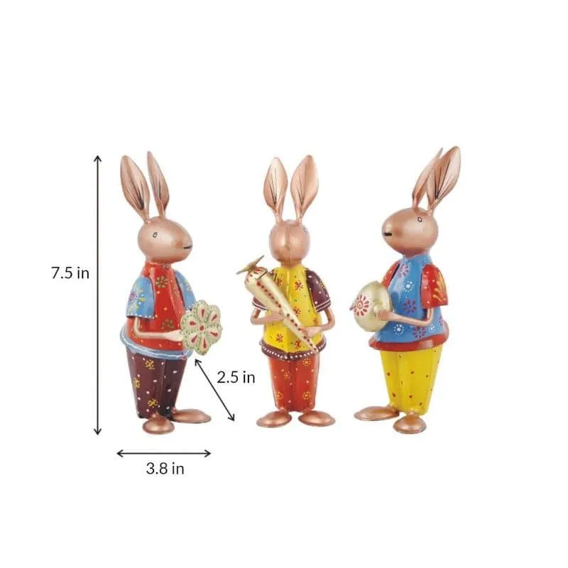Hare Hello Showpiece - Set Of Three media 4