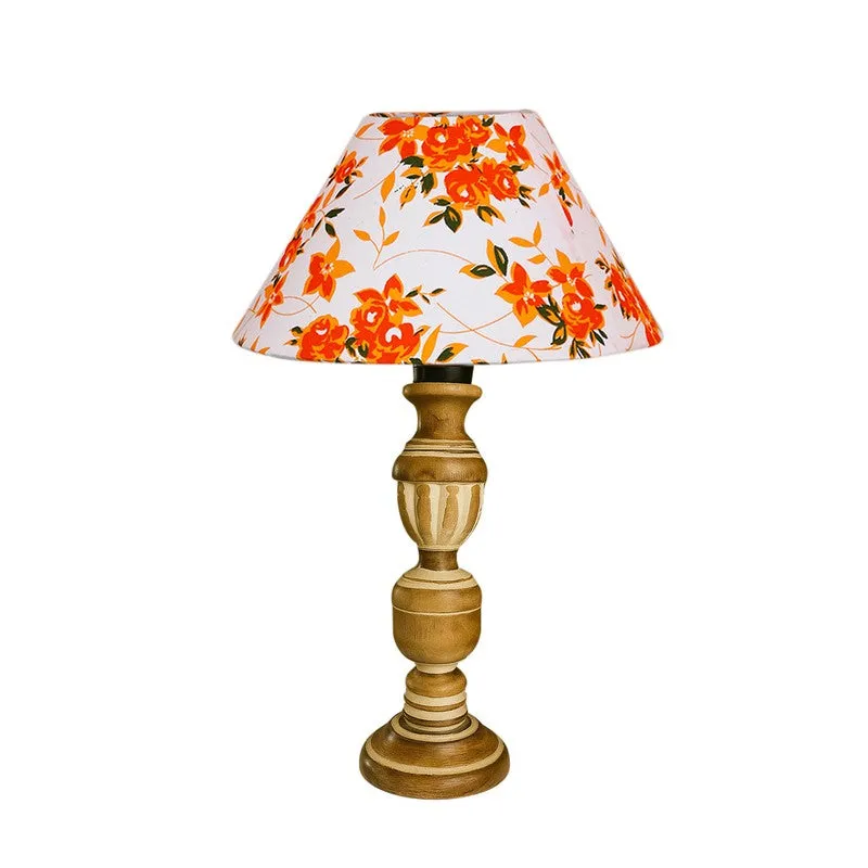 Zenrae Floral Wooden Table Lamp - Multicolor media 5