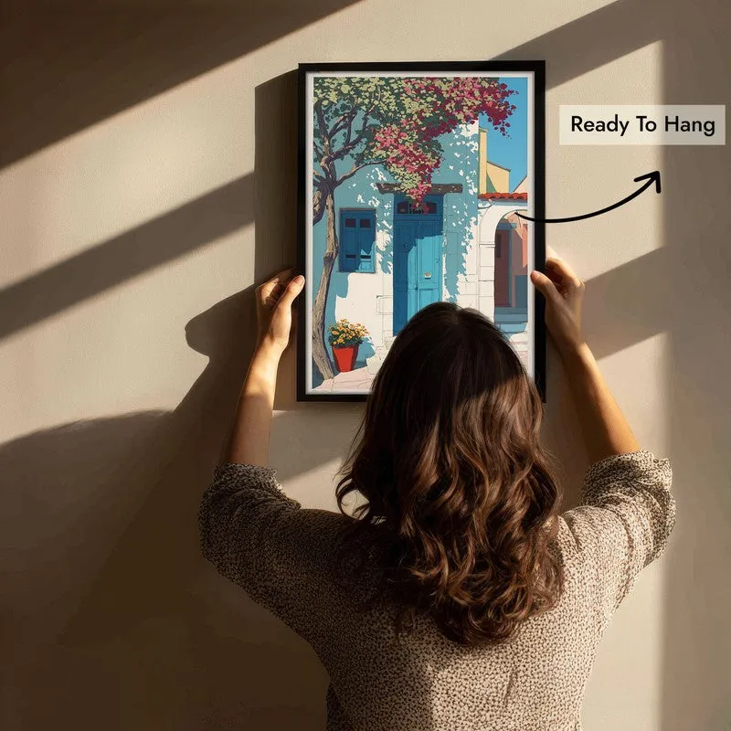Azurelyn Canvas Wall Painting With Black Frame media 5