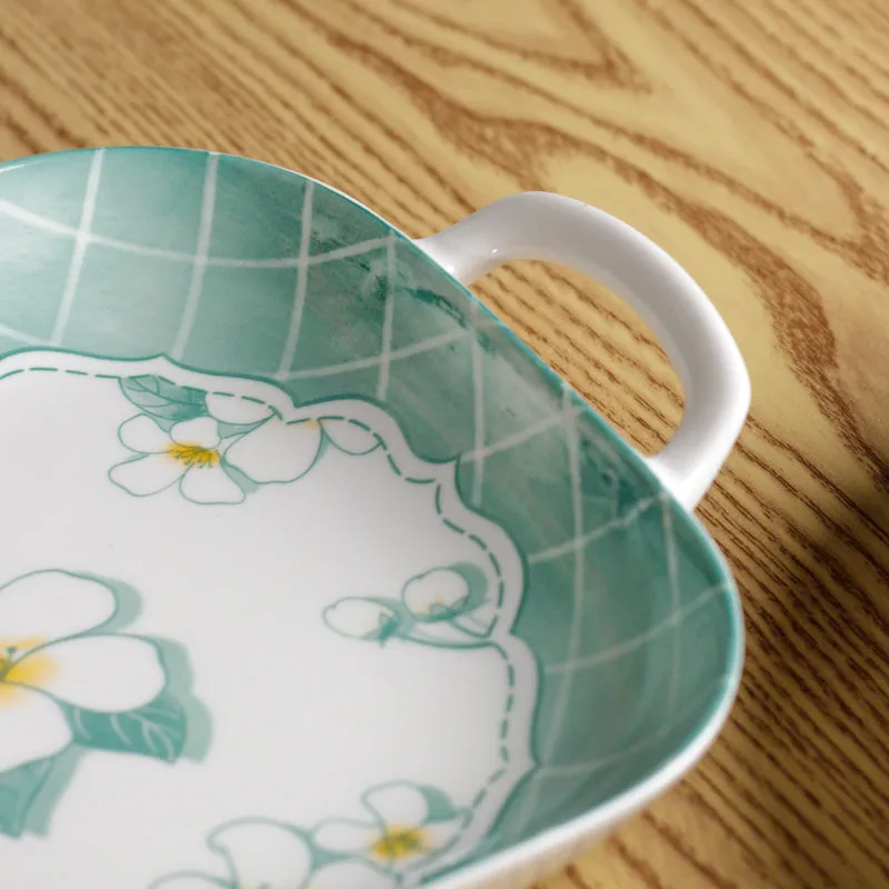 Ivory Rim Porcelain Platter - Four Piece Set media 5