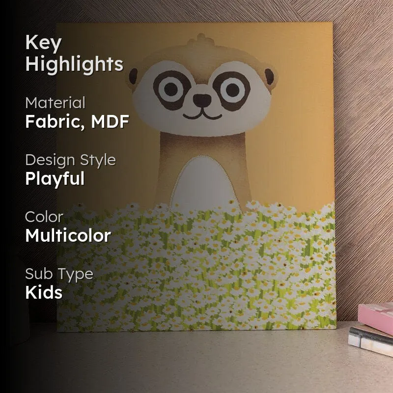 Meercat Whimsy MDF & Fabric Wall Accent media 2