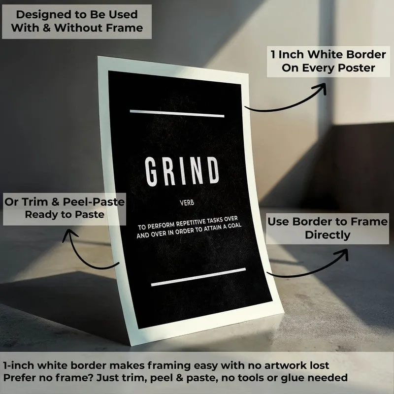 Grind Motivation Wall Poster media 9