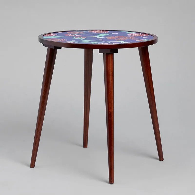 India Circus Wood Zinnian Round Side Table media 4