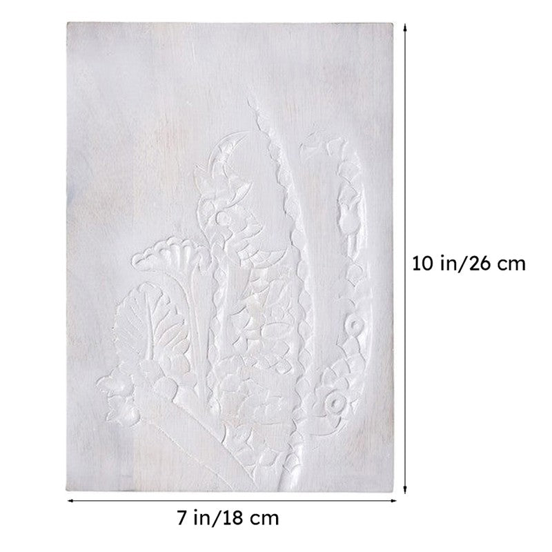 Grande Fleur Carved Wooden Wall Plate media 7