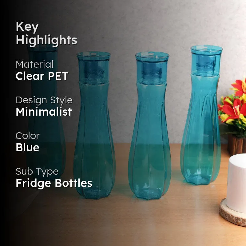HydraCurve Blue Clear PET Bottle (1000 mL Each) - Set Of Four media 2