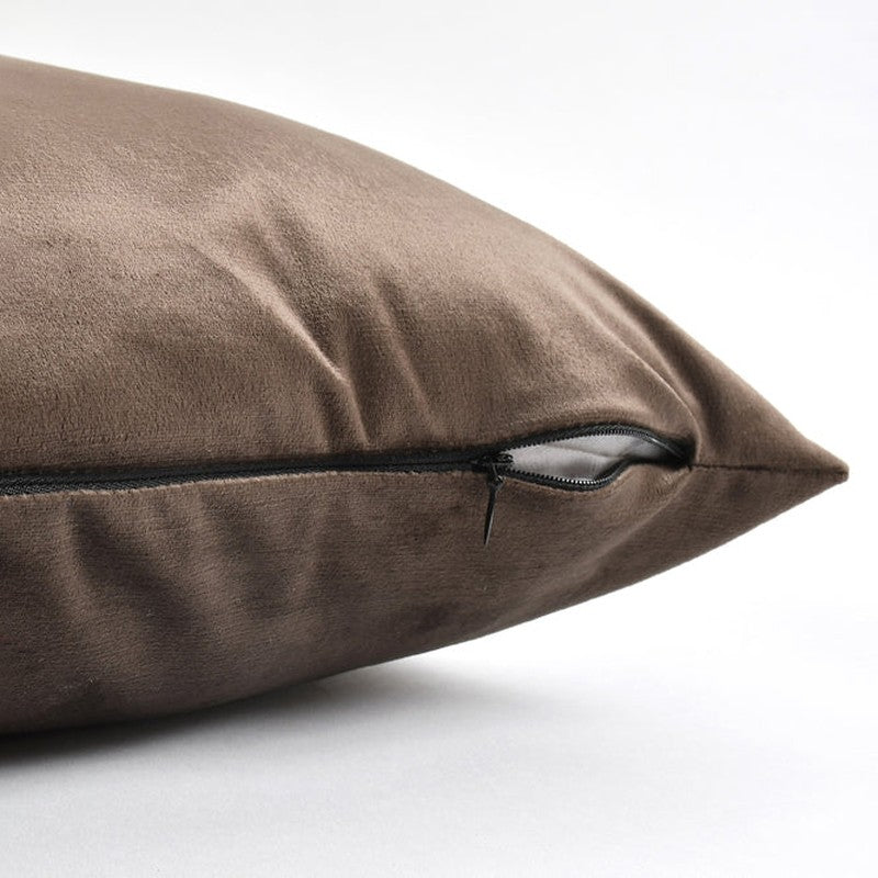 Vintara Velvet Cushion Cover (Brown) - Set Of Five media 4