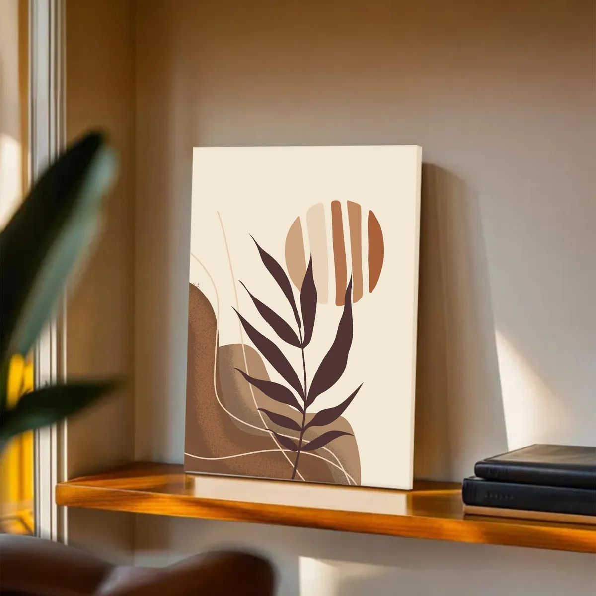 Boho Breeze Cotton Canvas Wall Painting media 2